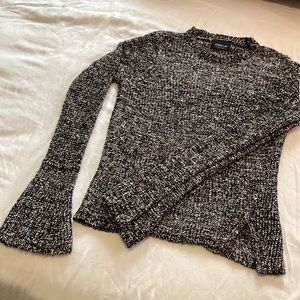 Zara knit sweater with bell sleeves